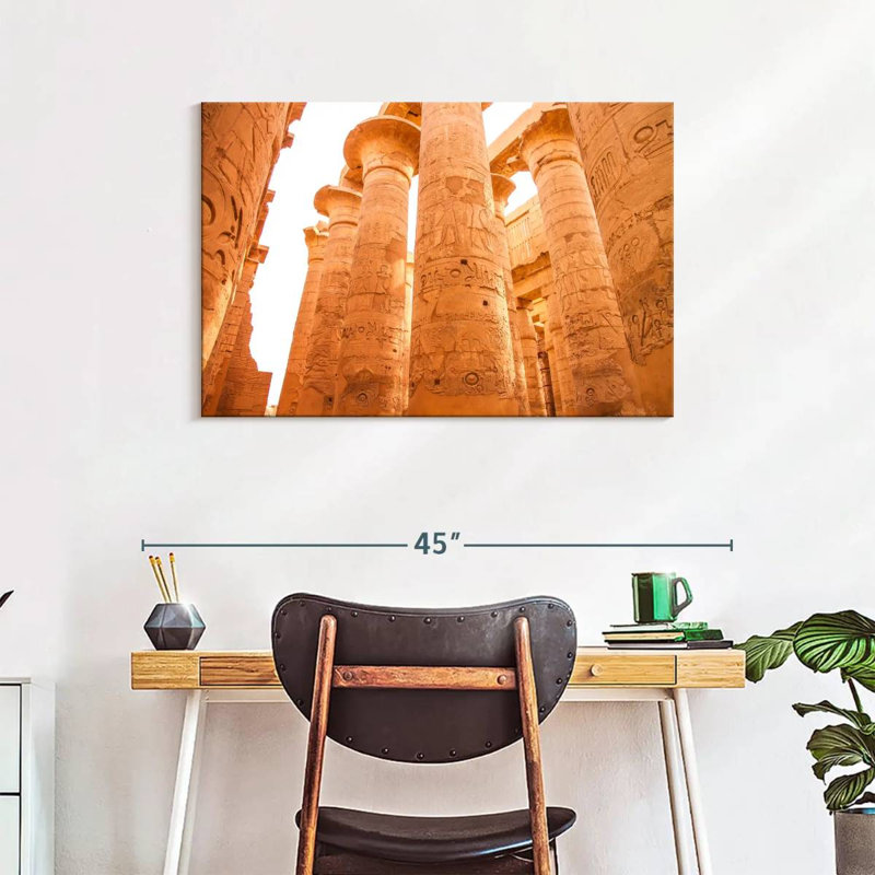 Kavia Pillars Of Karnak Temple, 24" H x 36" W