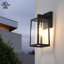 Applique murale d'extérieur 1 lumière avec cadre rectangulaire en aluminium imperméable 13,46 po Bostock, homologué UL-481069900
