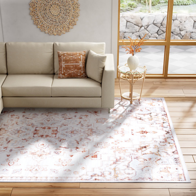 Tapis oriental beige / gris Sonia, Rectangle 9 pi x 12 pi