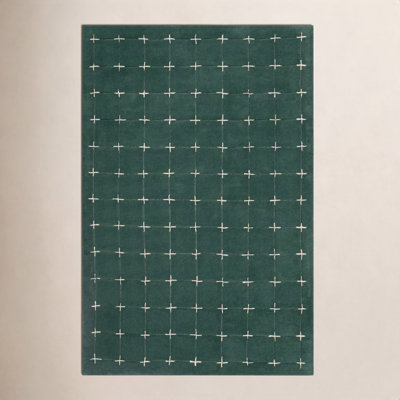 Mallory Green Hand Tufted Area Rug