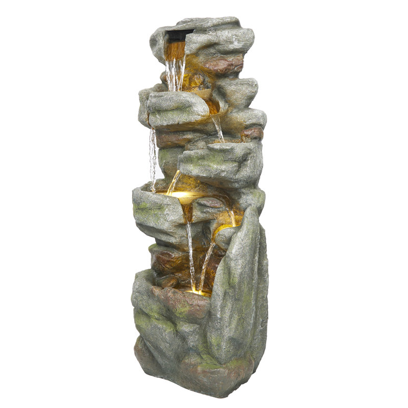 Fontaine multi-niveaux avec lumières DEL, 39 po 