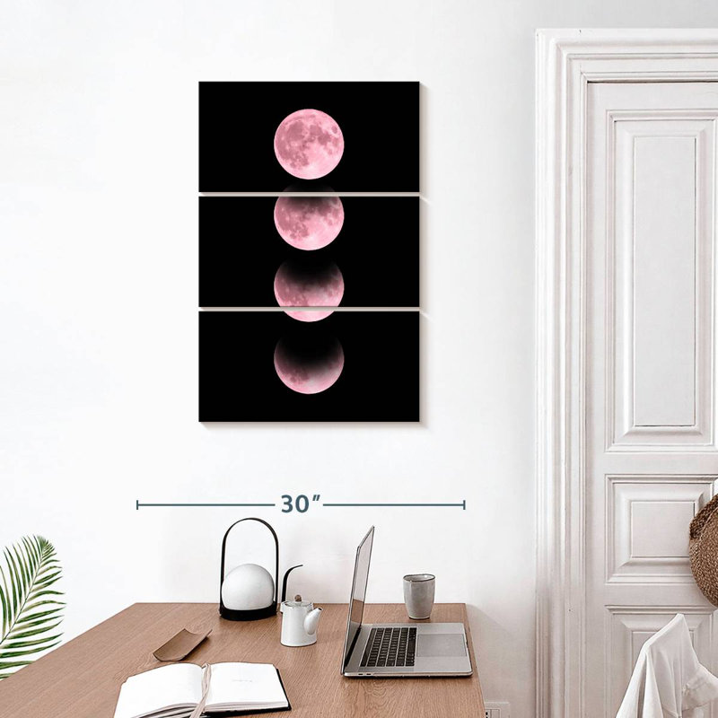 Oberle Pastel Pink Moon, 32" H x 20" W
