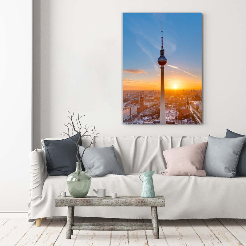 Television Tower - Wrapped Canvas Print