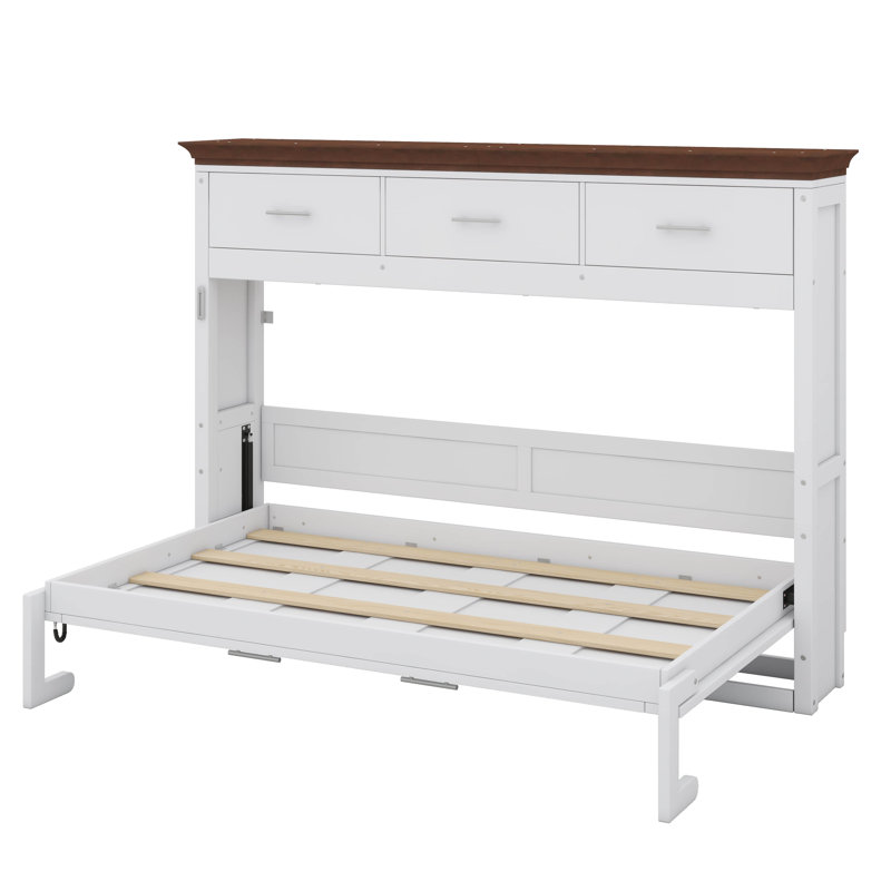 Lit escamotable simple avec tiroirs