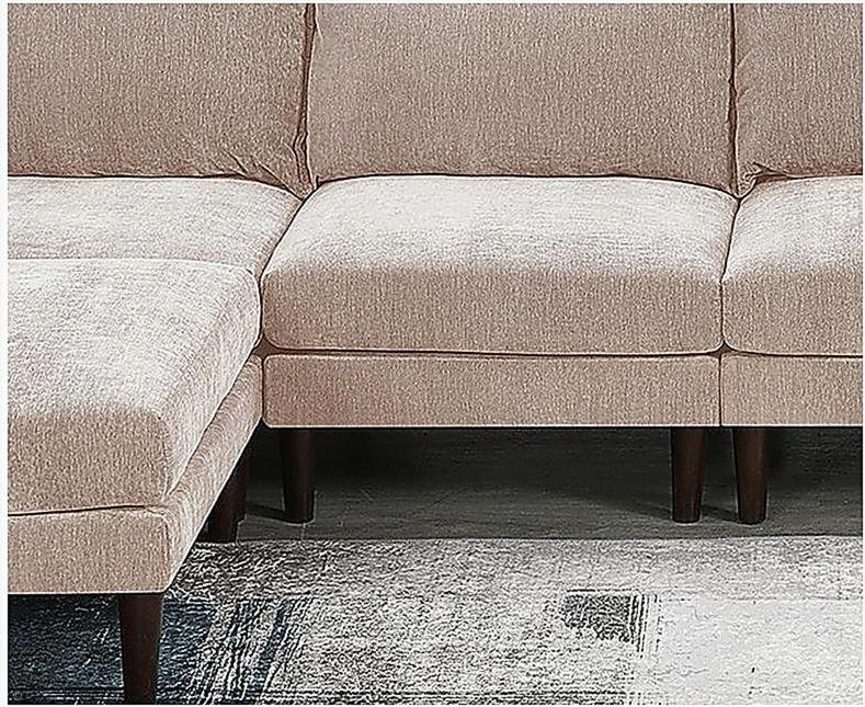 Magnifique chaise rose sans accoudoirs en tissu Morgan 1pc