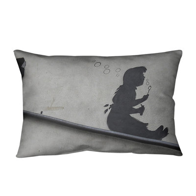 Outdoor Reversible Throw Pillow