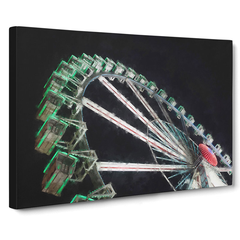 Ferris Wheel Vol.1 - Wrapped Canvas Painting, 35cm H x 50cm W x 3cm D
