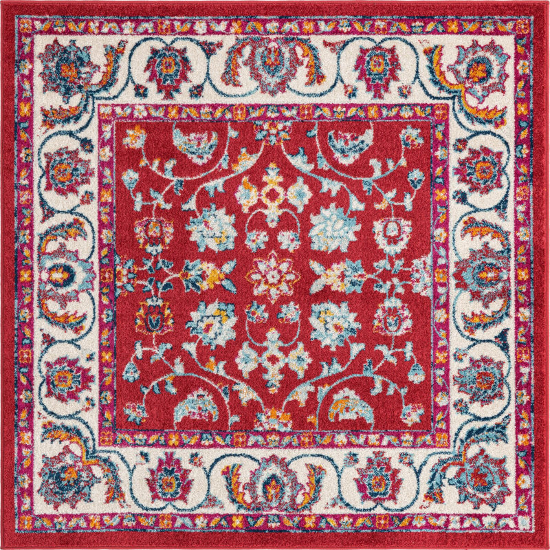 Burgettstown Oriental Indoor Rug, Square 6'