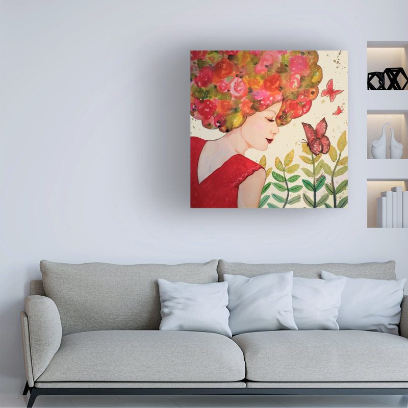 Art sur toile Sylvie Demers «Pour Toi», H 14 po x l 14 po x P 2 po