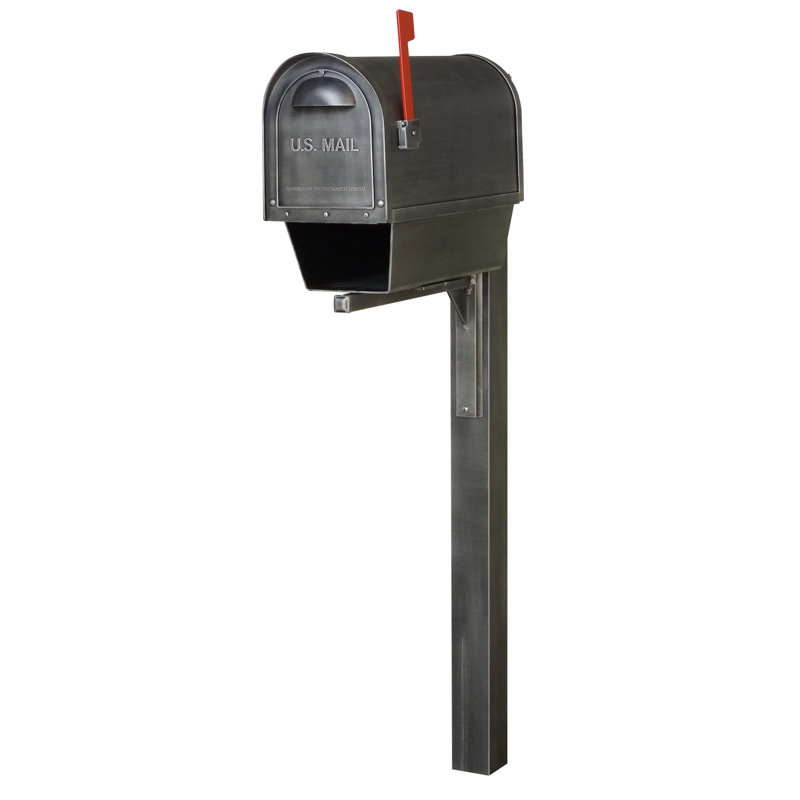 Boîte aux lettres pour piquet verrouillable