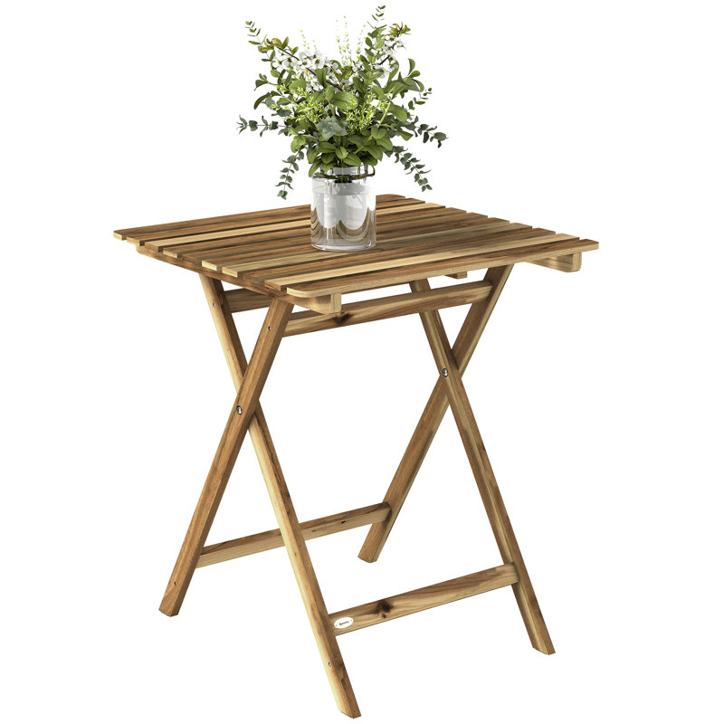Square Acacia Outdoor Coffee Table , 62cm cm W 60cm cm D