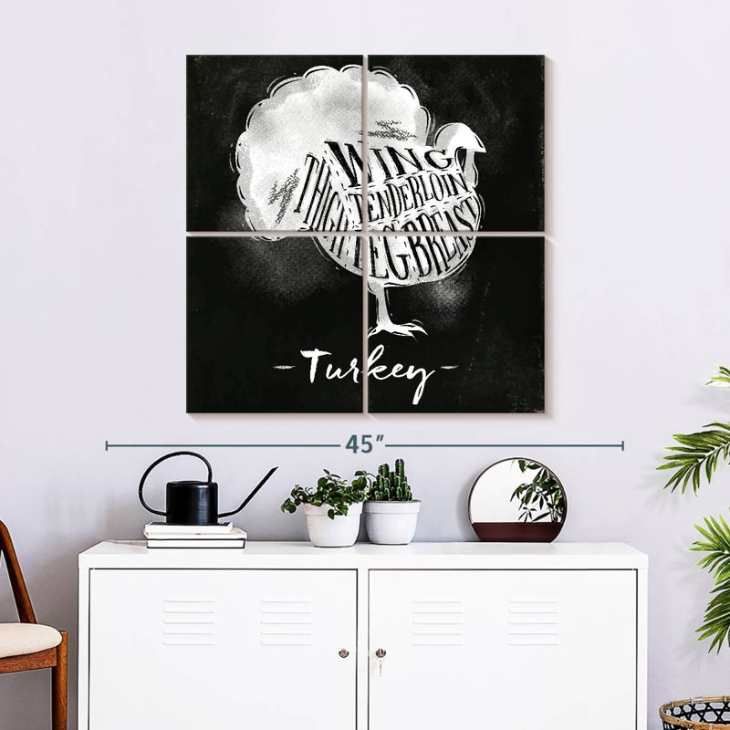 Brampt Turkey Cuts, 32" H x 32" W