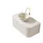 Meuble-lavabo flottant à rayures Anka