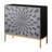 Corenna Contemporary 39''L Rectangular Console Table in Black, Gray & Brass