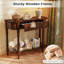 Console rétro en bois de 36 po avec tiroir de rangement et tablette ouverte-453137385