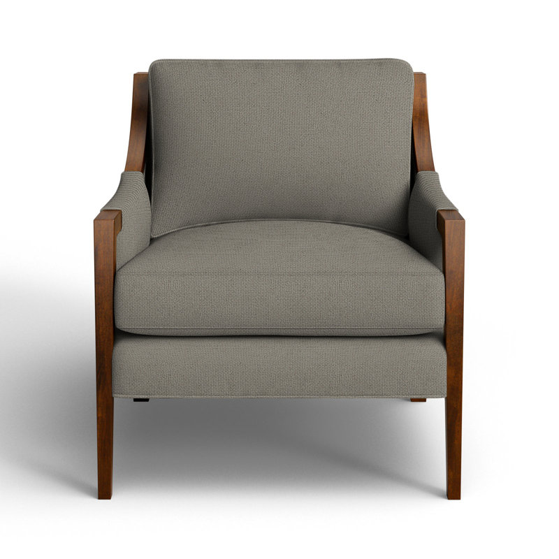Mikel Upholstered Armchair, Ida Gray