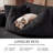 108" Left Hand Facing Corner Sectional With Chaise And Ottoman Corduroy Upholstered Boneless Compression L-Shaped Sofa-47334304