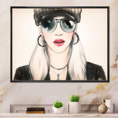 Contemporary Boho Chic Fashion Lady - reproduction sur toile