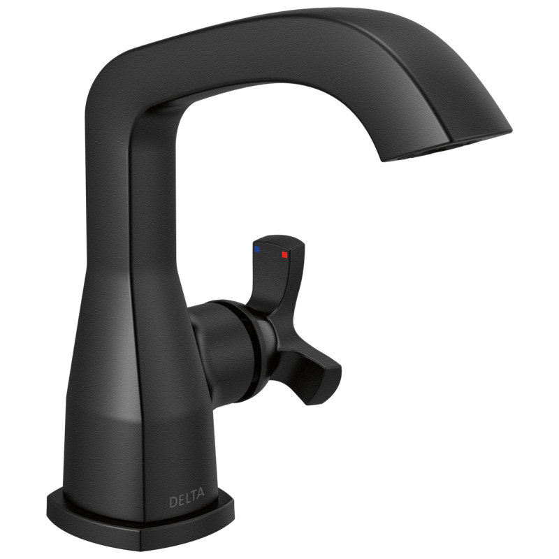 Single Handle Bathroom Faucet, Matte Black