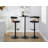 Betuel Swivel Upholstered Adjustable Height Counter Stool with Metal Frame-93570906