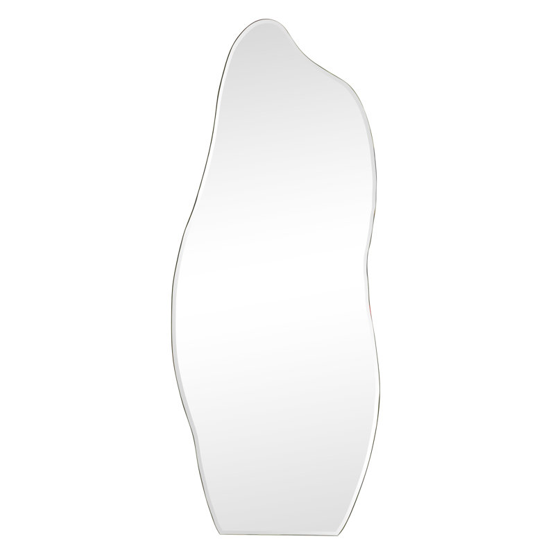 Miroir tout en courbes avec cadre profond, 47 po x 19 po
