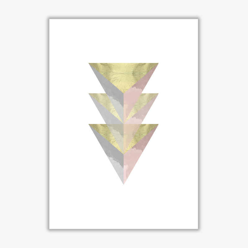 Abstract Triangles - Print, No Frame, 30 cm H x 21 cm W x 1 cm D