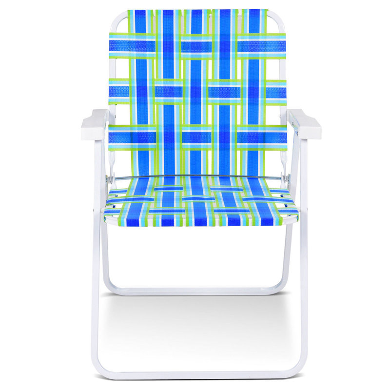 Eslinger Folding Camping Chair, Blue, White