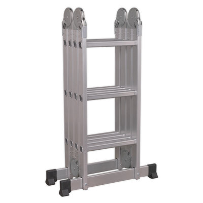 Norene 12 - Step Aluminium Lightweight Folding Small Step Ladder