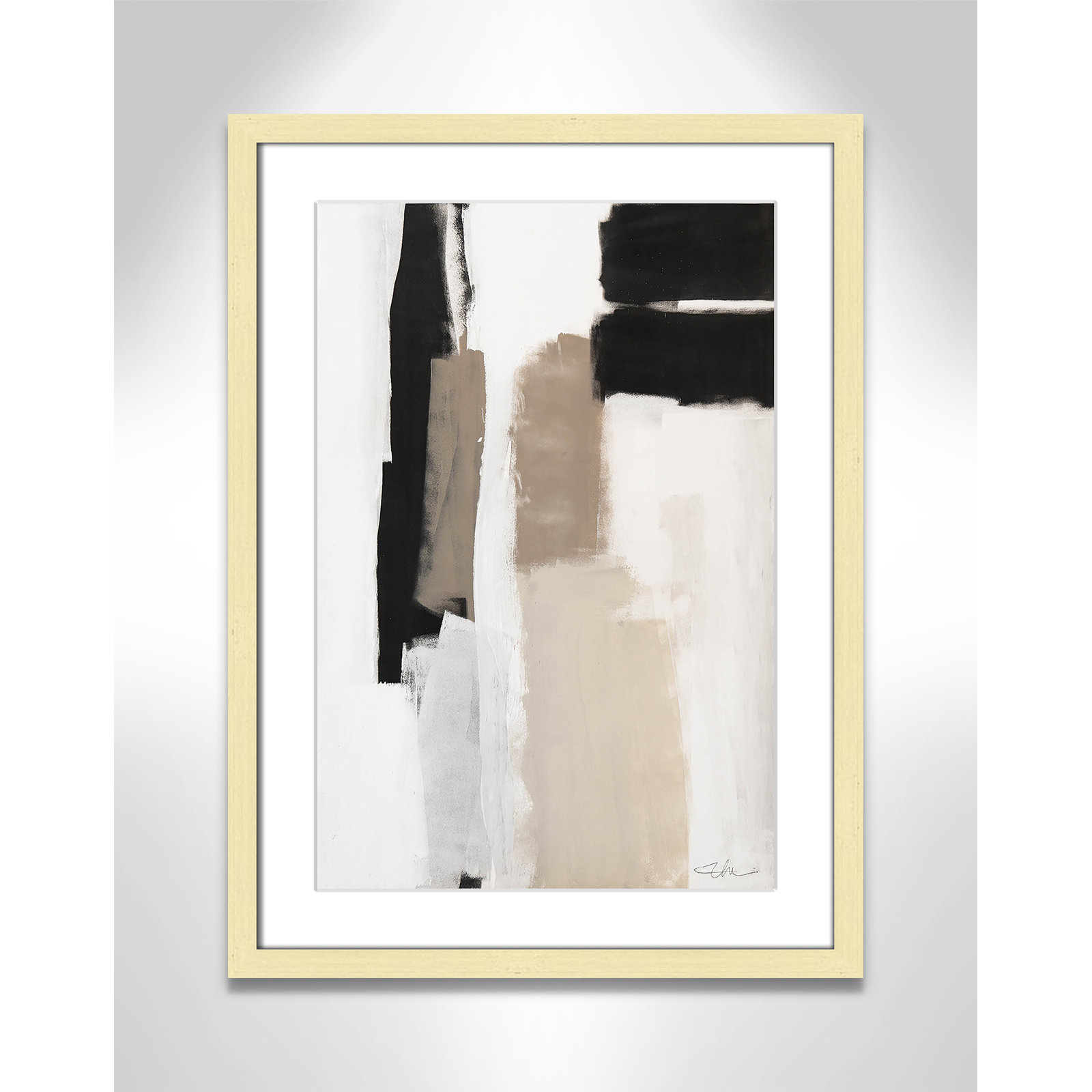 Giverny Earth Scapes II by  Print, Gold Single Picture Frame, Yes, 23" H x 17" W x 1.25" D