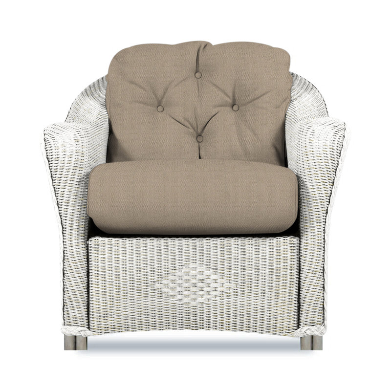 Reflections Outdoor Lounge Chair, Callen Driftwood, Antique White