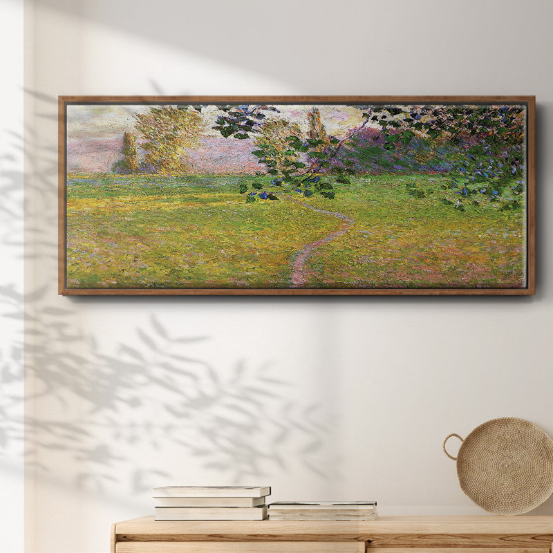 Paysage du matin, Giverny, 1888 - Toile encadrée, H 20 po x l 50 po