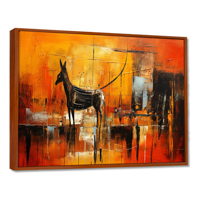 Gazelle In African Savanne - Leopard/Cheetah Animal Wall Art Decor