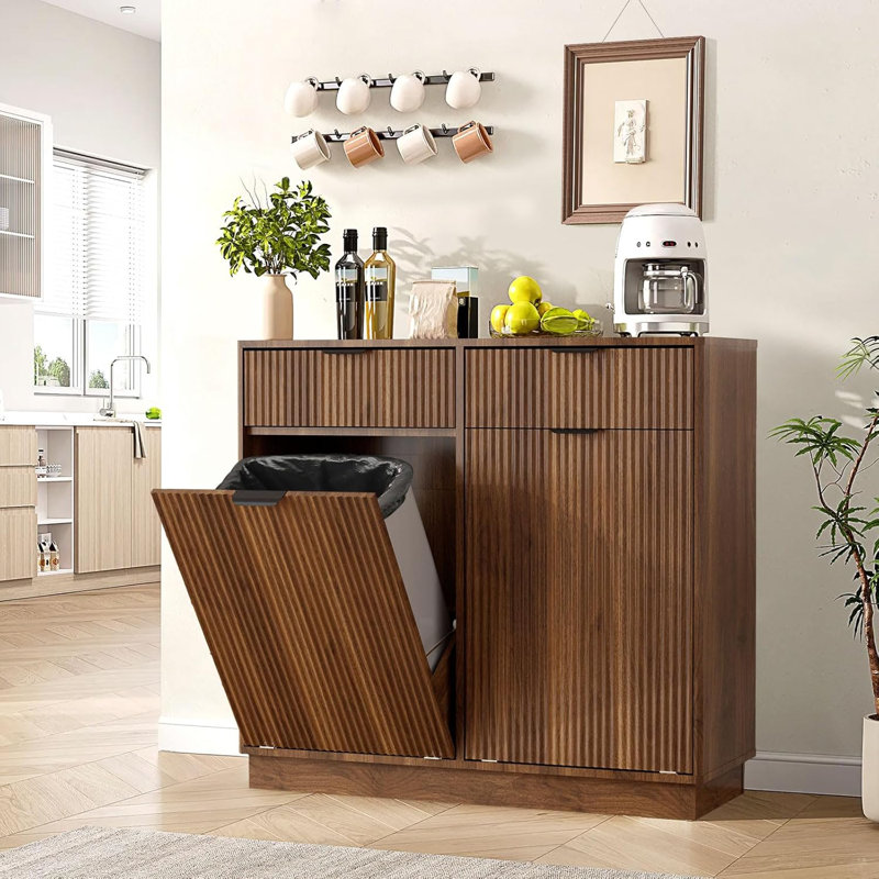 Meuble basculant pour cuisine/salle de bain, Brun