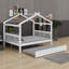 Lit en bois avec couchette-589625167