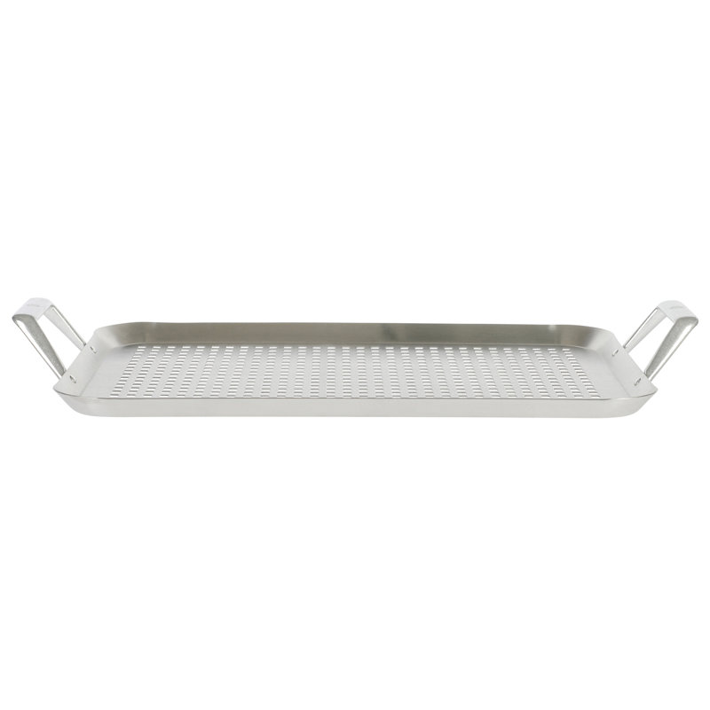 Amber 17in x 12in Silver Cast Aluminum BBQ Grill Topper