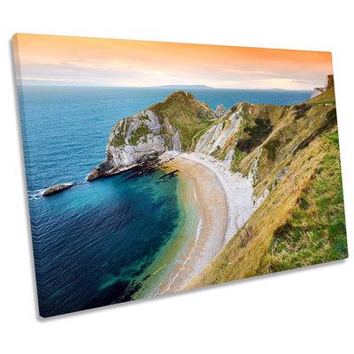 Man O'War Beach Dorset 1 Piece Wrapped Canvas Wall Art