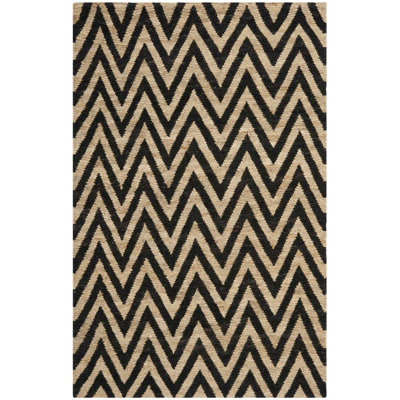 Louisos Hand Knotted Jute Chevron Rug