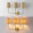 Lila Traditional Coastal Scalloped Fabric Shade/Metal LED Vanity Light-690237309