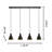 Marblehead 4 - Light Black, Gold Kitchen Island Pendant