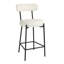 Caroleen Upholstered Counter Stool with Metal Frame