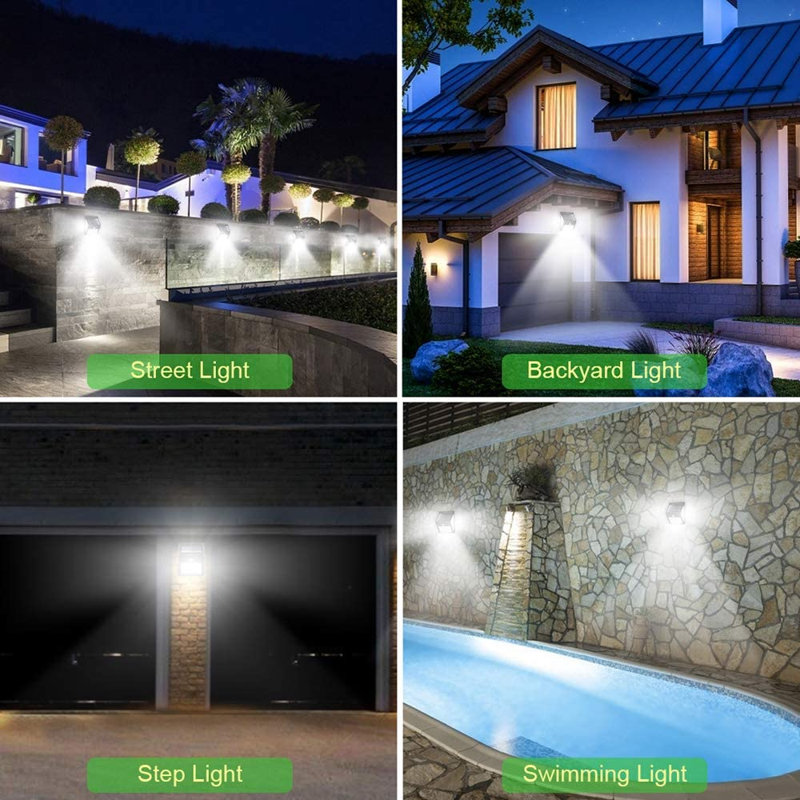 .55 Watt LED Solar Power Dusk to Dawn Battery Operated Outdoor Security Wall Pack with Motion Sensor (Pack of 144)