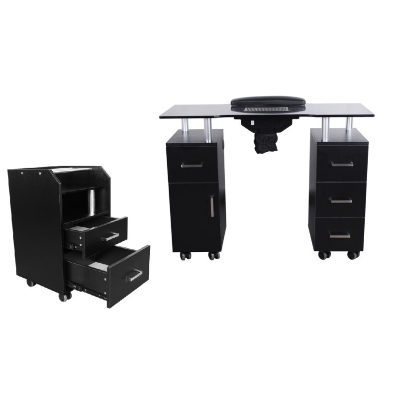 Bureau en verre, Noir