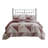 Woolrich Olsen Red Oversized 100% Cotton 3-Piece King/Cal King Coverlet Mini Set-126399738-126399736