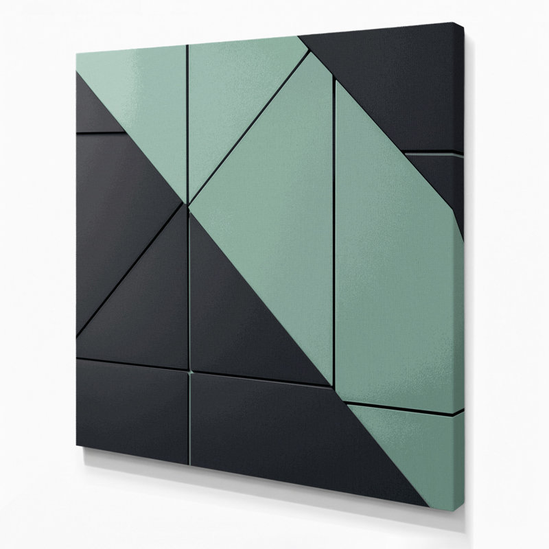 Minimalisme 46, art mural sur toile grise, H 32 po x l 32 po