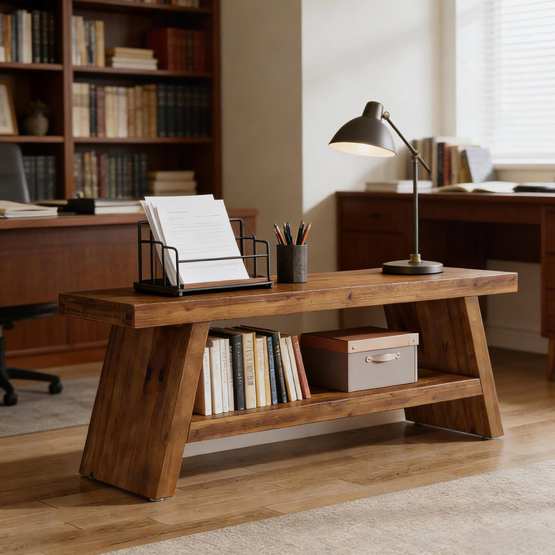 Entryway Bench,2-Tier Shoe Bench,Rectangular Bed Bench