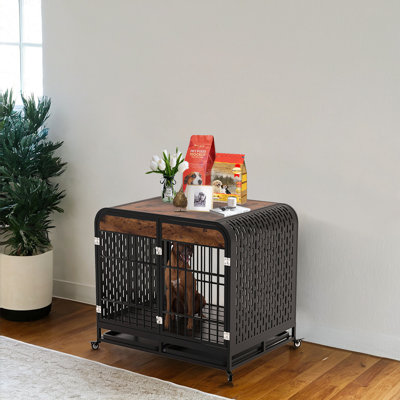 Caisse pour chien avec roulettes verrouillables Furniture Style