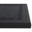 Table de patio en fonte d'aluminium - Structure noire, rectangulaire, design, rouille, aluminium 160 lb Max 6, noir, motif, peu encombrant