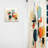 Trevohn Colorful Mid Century Geometry Patchwork II - Modern Velvet Curtain - Room Darkening - 1 Panel-373676495