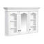 Armoire de salle de bain murale avec porte miroir et tablettes
