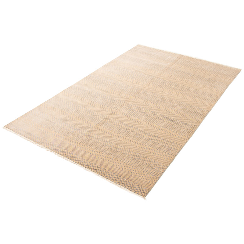 Tapis kaki ombre en soie 5 pi 11 po x 9 pi 1 po